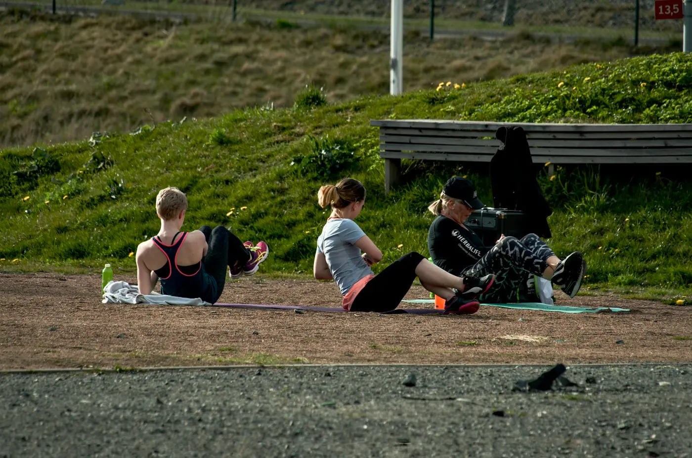 Séance de sport en plein air
